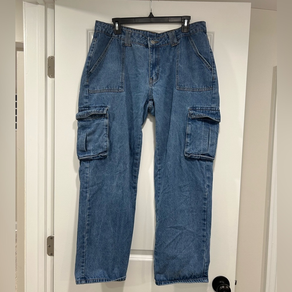 SHEIN Women’s Denim Cargo Pants